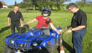 Quad blind fahren